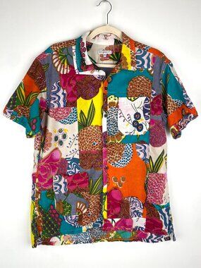Engineer Garments Camp Shirt Multi-Color, Sz XS